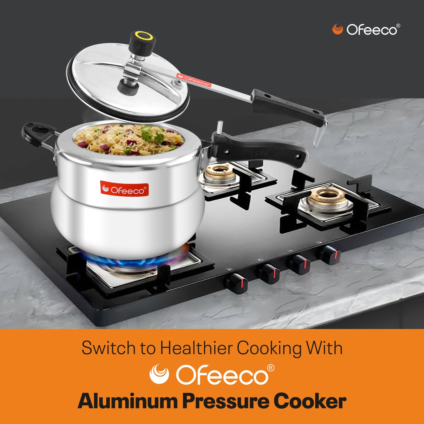 Ofeeco Aluminium Pressure Cooker 3 Litre