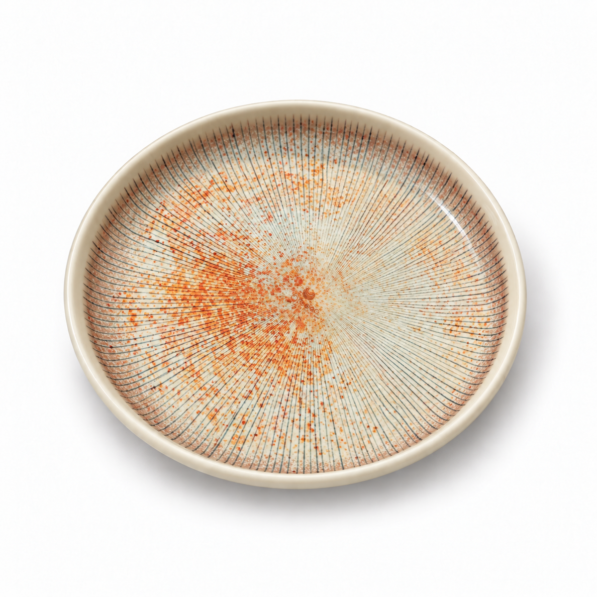 Ofeeco Royal Bliss Orange Sunburst 40-Piece Dinner Set