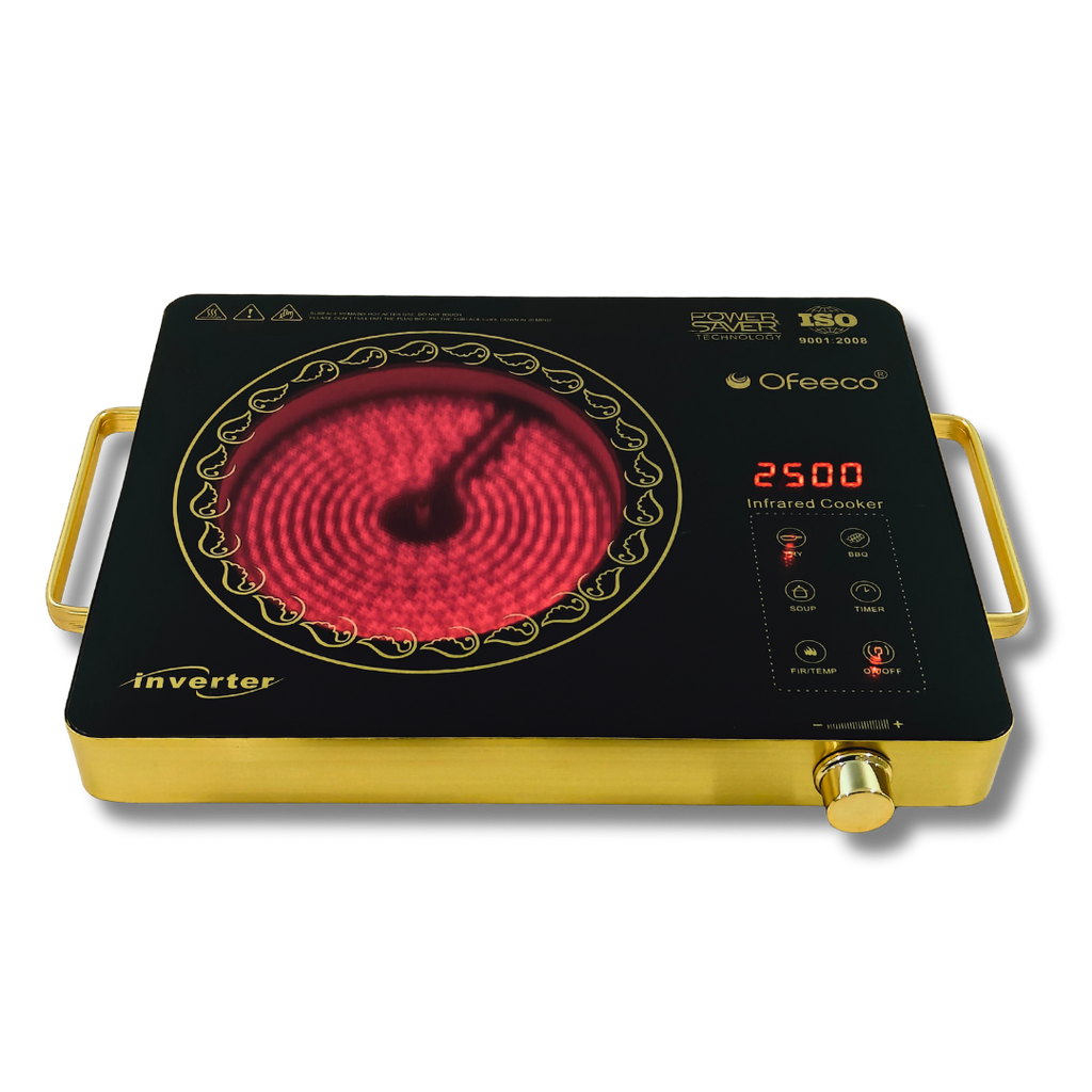 Ofeeco 2500W Infrared Induction Cooktop with Grill Rack