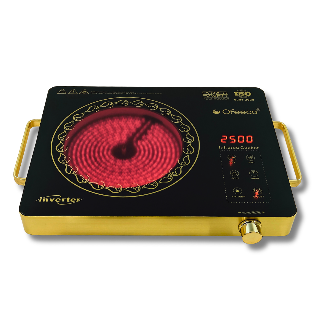 Ofeeco 2500W Infrared Induction Cooktop with Grill Rack
