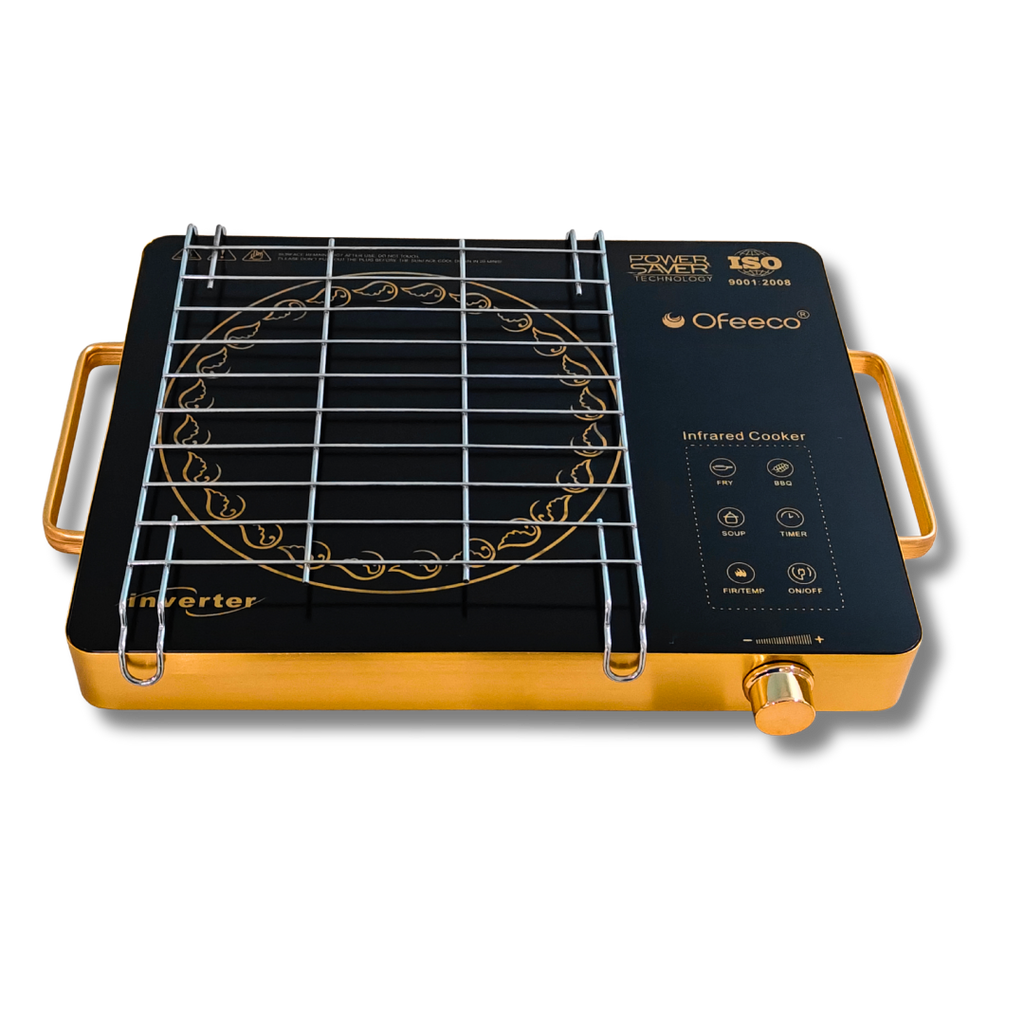 Ofeeco 2500W Infrared Induction Cooktop with Grill Rack