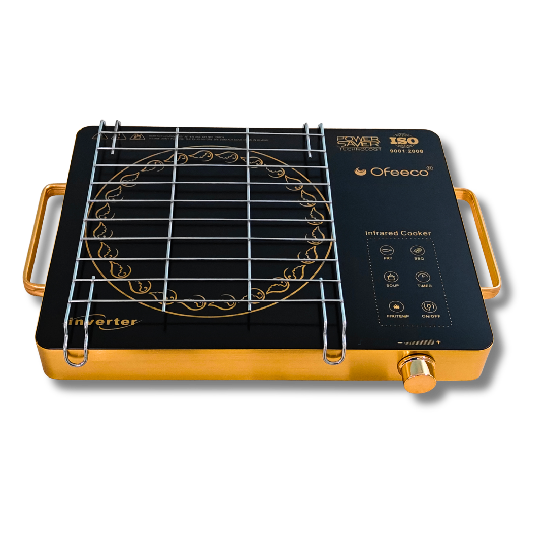 Ofeeco 2500W Infrared Induction Cooktop with Grill Rack