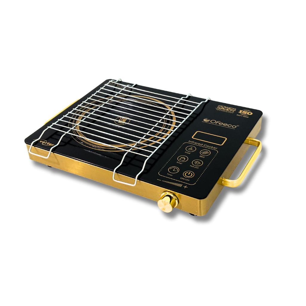 Ofeeco 2500W Infrared Induction Cooktop with Grill Rack