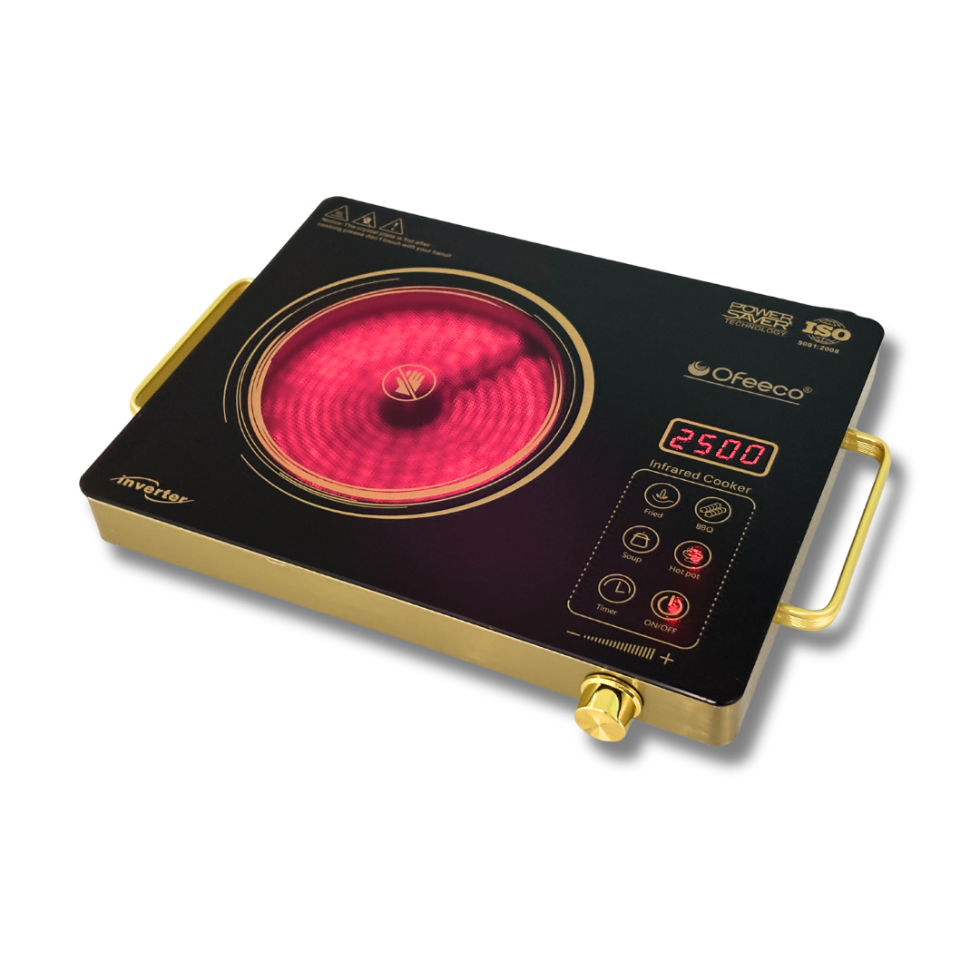 Ofeeco 2500W Infrared Induction Cooktop