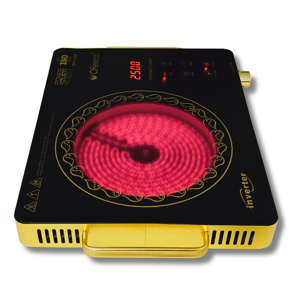 Ofeeco 2500W Infrared Induction Cooktop with Grill Rack