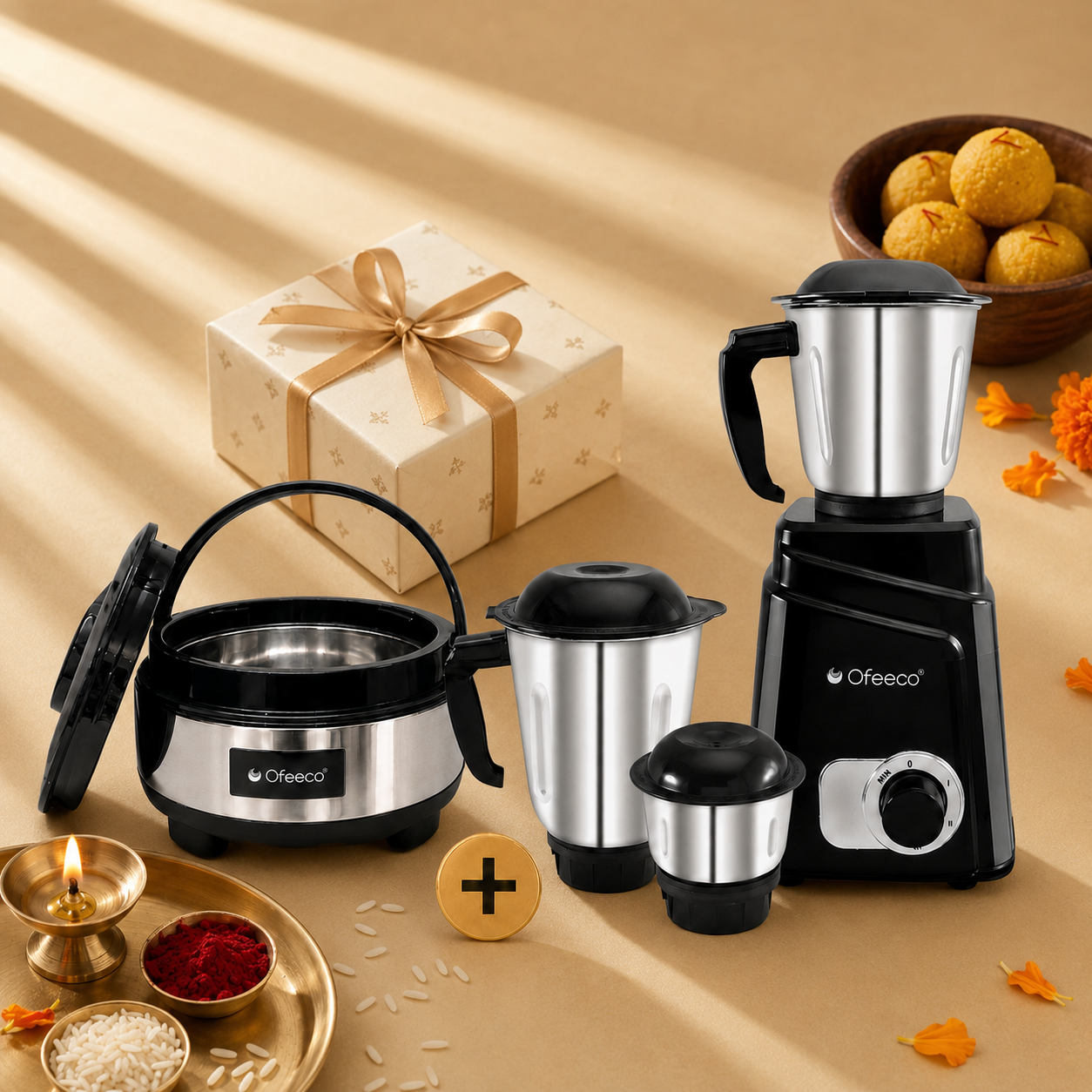 Festival Bundles - Dry Iron | Infrared Cooktop | Mixer Grinder | Casserole
