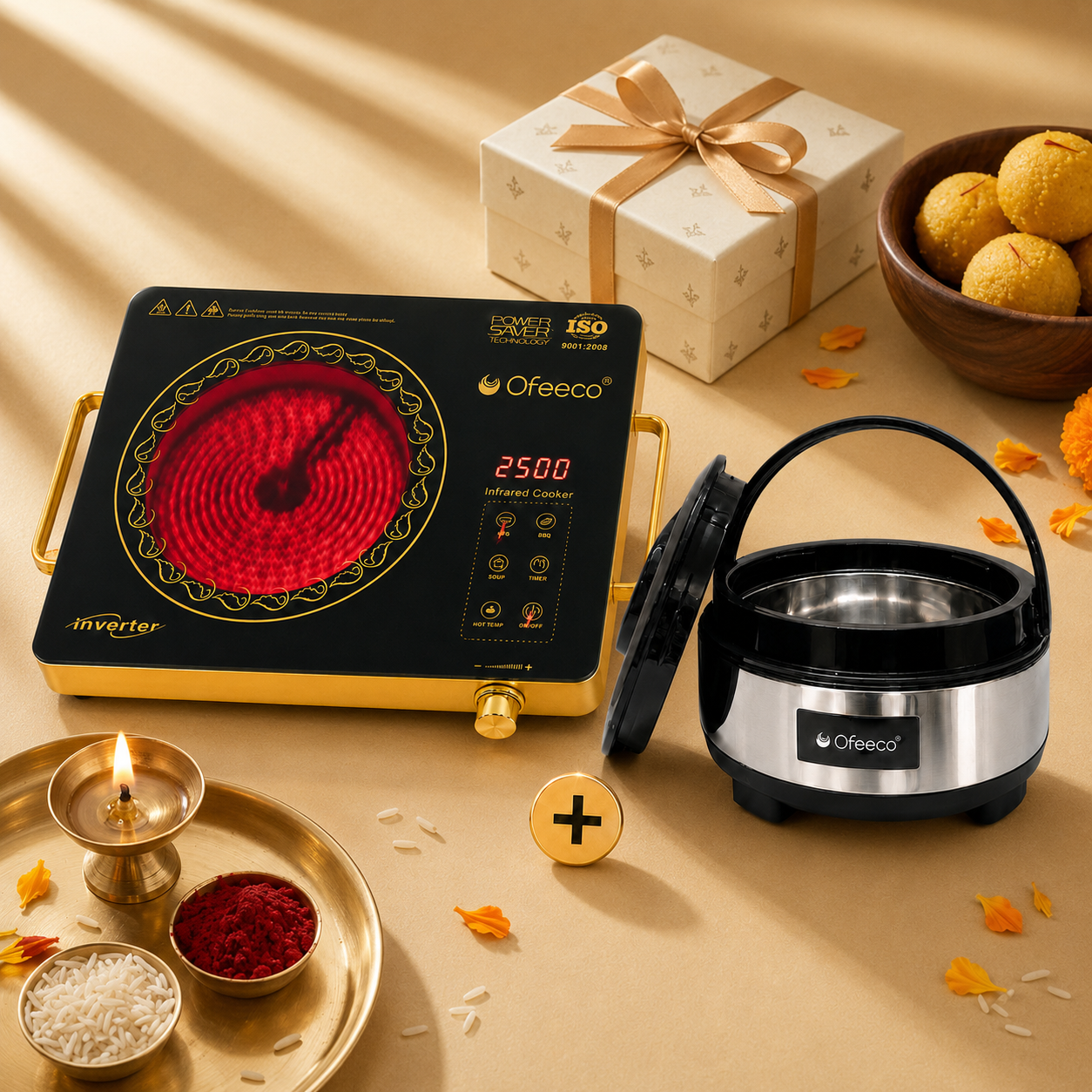 Festival Bundles - Dry Iron | Infrared Cooktop | Mixer Grinder | Casserole