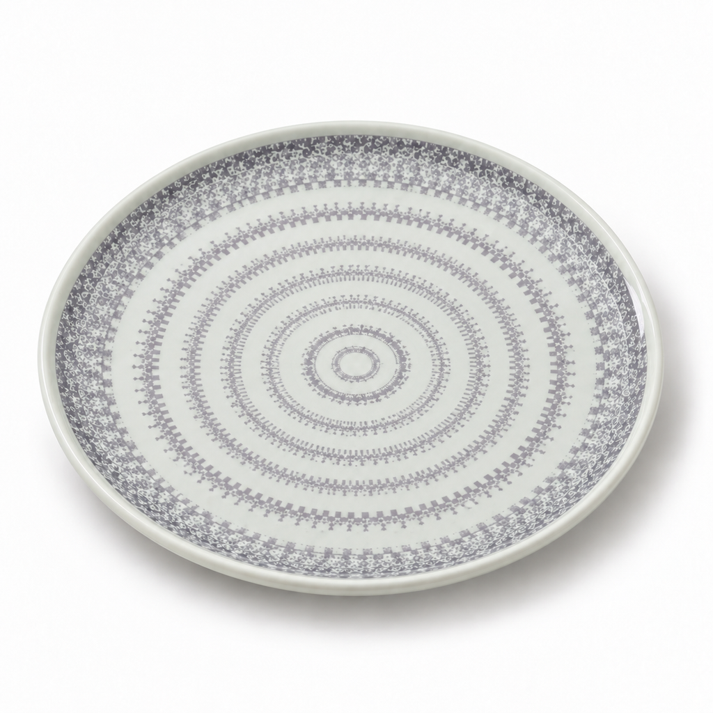 Ofeeco Royal Bliss Grey Woven 40-Piece Dinner Set