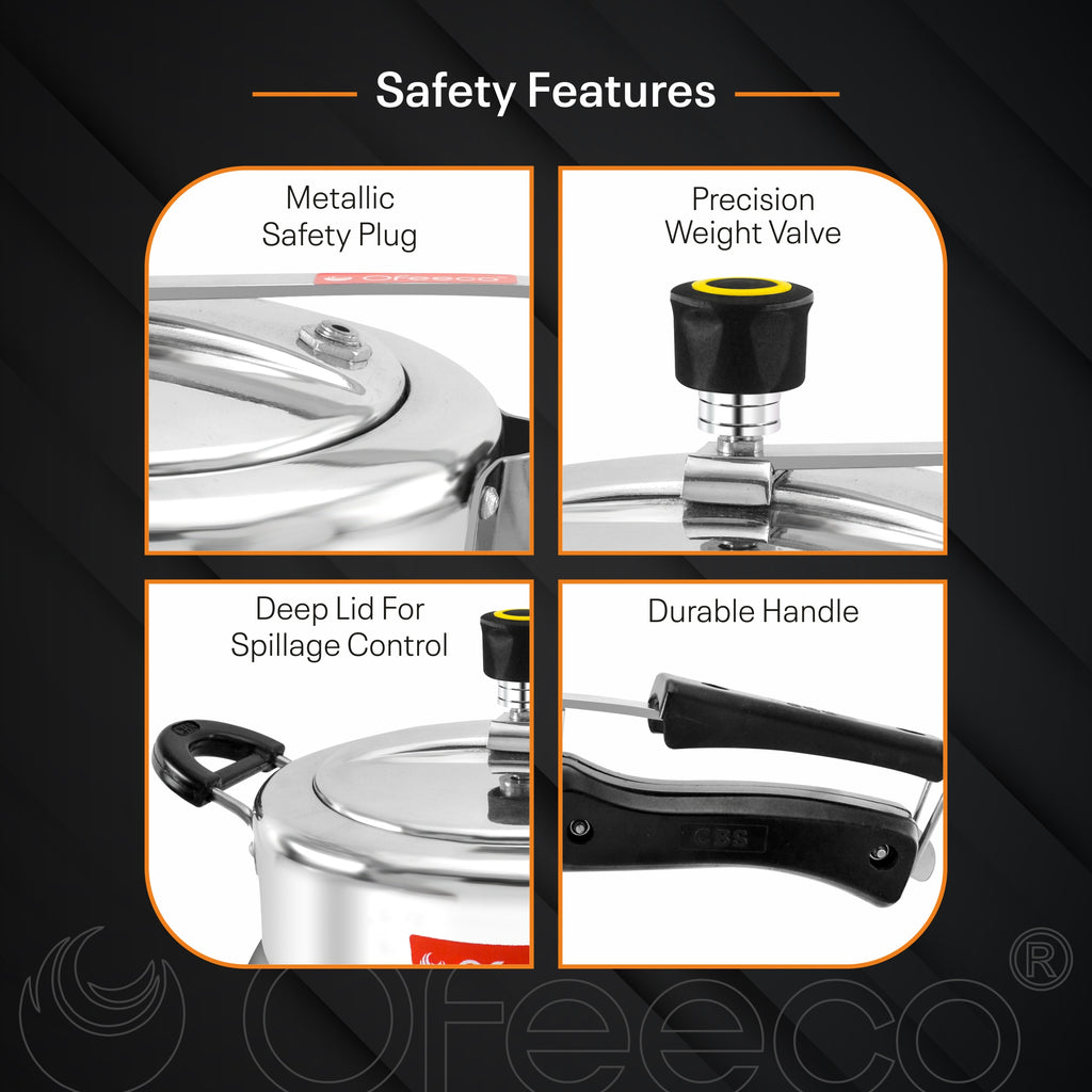 Ofeeco Aluminium Pressure Cooker  3 Litre